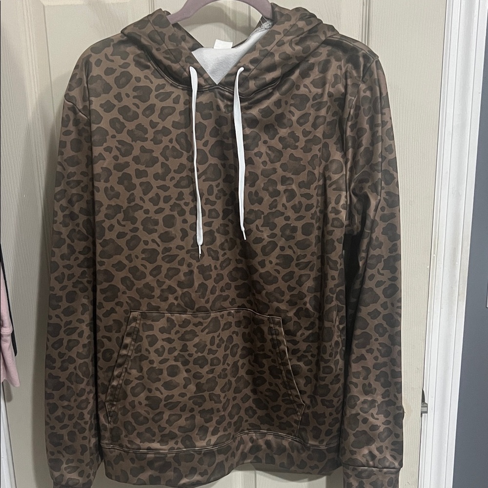 Leopard Print Hoodie